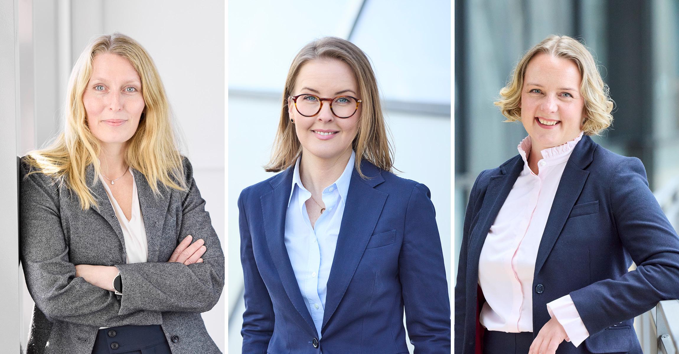 Martine Aas Dale, Johanna Blixt och Susann Thorvaldsen